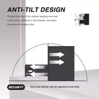 File Cabinets, Lockable 3-Drawers Black Metal Storage Cabinets for Home Office to Hanging Files Letter/Legal/f4/a4 Size