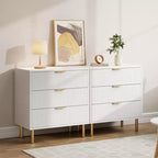3-Drawer Dresser, Modern Wooden Bedroom Chest of Drawers With Storage Drawers, Farmhouse Style TV Stand for Living Room, Bedroom, Hallway