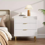 3-Drawer Dresser, Modern Wooden Bedroom Chest of Drawers With Storage Drawers, Farmhouse Style TV Stand for Living Room, Bedroom, Hallway