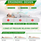 BestMassage 12 Inch Green Tea Memory Foam Mattress Cooling Gel Infused Mattress Medium Firm Mattresses