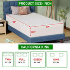 BestMassage 12 Inch Green Tea Memory Foam Mattress Cooling Gel Infused Mattress Medium Firm Mattresses