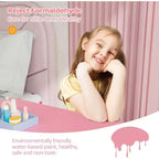 JOYMOR Kids Vanity Set with 360 Mirror, 2-in-1 Princess Makeup Table & Stool with Drawers for Girls (Pink)