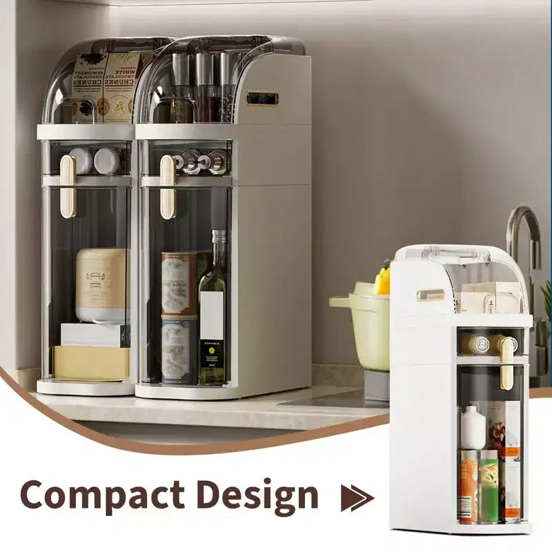 Slim Bathroom Storage Cabinet, Narrow Cabinet Dresser with Drawers, Wheels, Handle & Toilet Paper Holder