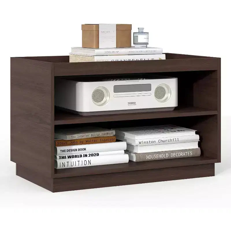 Stckable Storage 2-Shelf, 28 Wide Storage Bins with Open Compartment for Closet Organizers