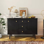 CuisinSmart 47 Sideboard Buffet Cabinet with Drawers, Fluted Accent Storage Cabinet with 2 Doors&3 Drawers, Modern Credenza for Entryway Living Room