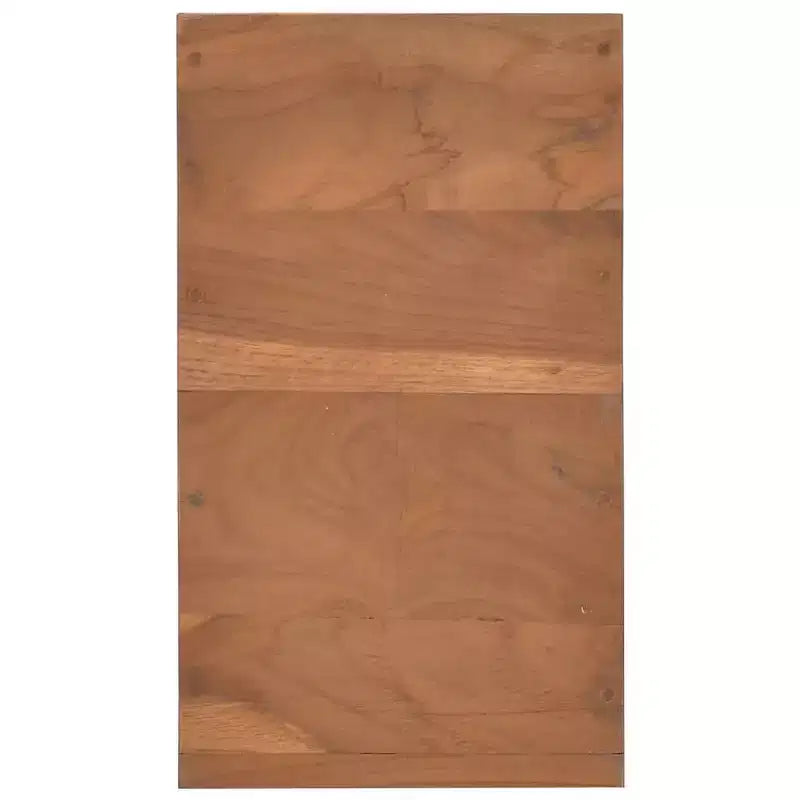 vidaXL Bedside Cabinet Natural Wood Solid Teak Wood Small