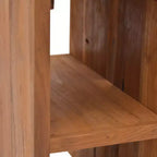 vidaXL Bedside Cabinet Natural Wood Solid Teak Wood Small