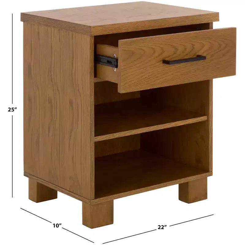 Himanshu 1 Drawer 2 Shelf Nightstand - SEI