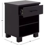 Himanshu 1 Drawer 2 Shelf Nightstand - SEI