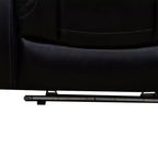 MAYEERTY Power Recliner Chair, Electric Breathable Leather Reclining Chair with USB Charging, Adjustable Backrest for Living Room, Black