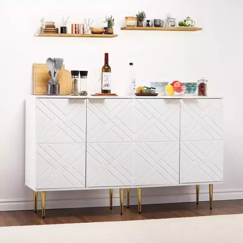 29 Sideboard Storage Cabinet Modern Accent Buffet with 2 Doors (for Kitchen/Dining/Living Room)