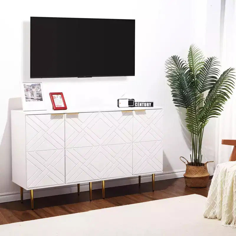 29 Sideboard Storage Cabinet Modern Accent Buffet with 2 Doors (for Kitchen/Dining/Living Room)