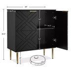 29 Sideboard Storage Cabinet Modern Accent Buffet with 2 Doors (for Kitchen/Dining/Living Room)