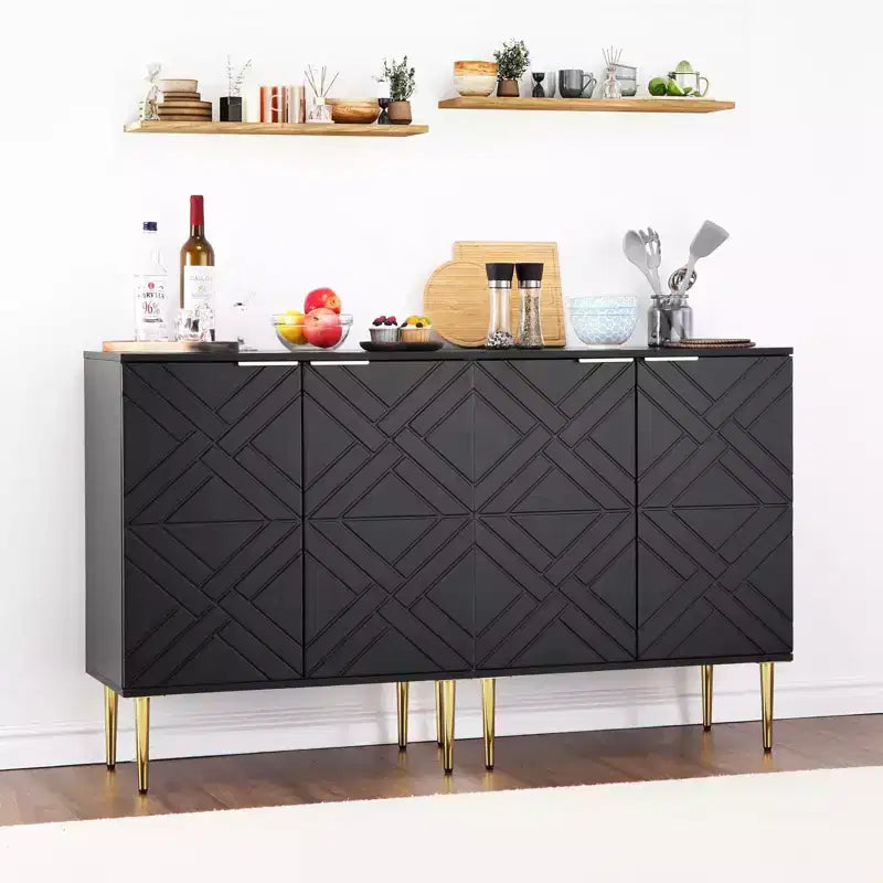 29 Sideboard Storage Cabinet Modern Accent Buffet with 2 Doors (for Kitchen/Dining/Living Room)