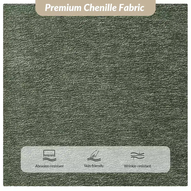 Donna Modern Chenille Fabric Upholstered Bench|ARTFUL LIVING DESIGN