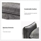 Donna Modern Chenille Fabric Upholstered Bench|ARTFUL LIVING DESIGN