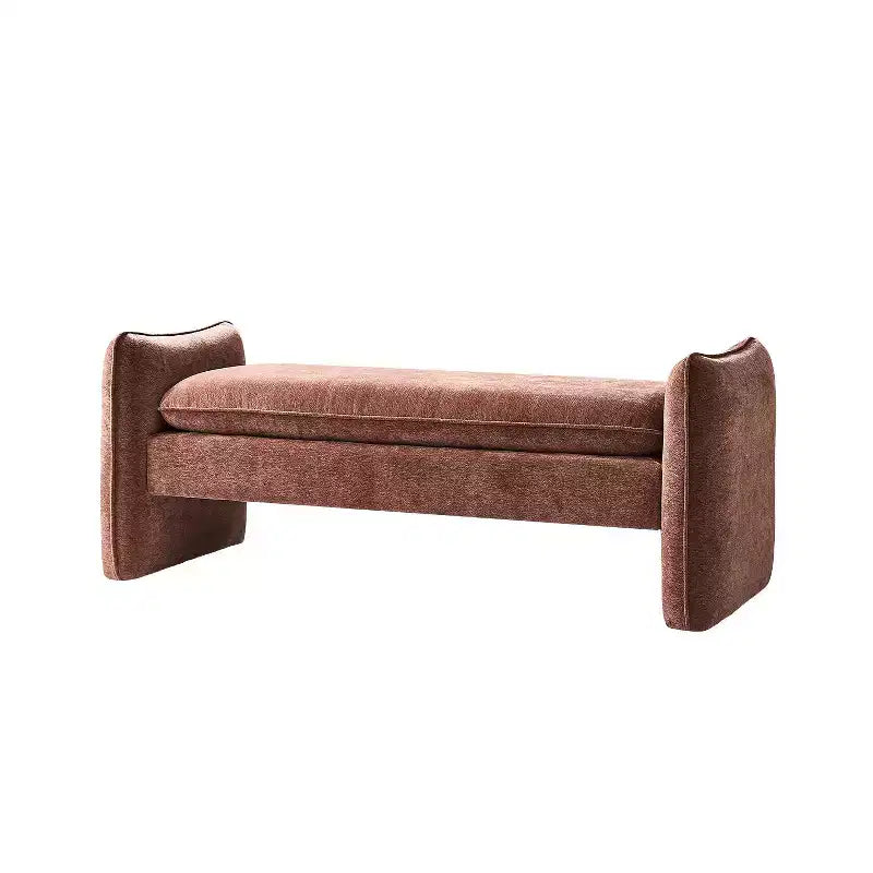 Donna Modern Chenille Fabric Upholstered Bench|ARTFUL LIVING DESIGN