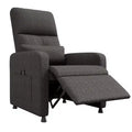 Recliner Chair - Adjustable Recliner Sofa, Overstuffed Ergonomic Design, Tall Back, 2 Side Pockets, for Living Room