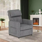 Recliner Chair - Adjustable Recliner Sofa, Overstuffed Ergonomic Design, Tall Back, 2 Side Pockets, for Living Room