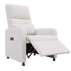 Recliner Chair - Adjustable Recliner Sofa, Overstuffed Ergonomic Design, Tall Back, 2 Side Pockets, for Living Room