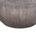 Royal Hampton 36 Inch Round Coffee Table, Handcrafted Drum Shape