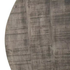 Royal Hampton 36 Inch Round Coffee Table, Handcrafted Drum Shape