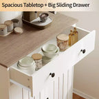Modern Sideboard Buffet Cabinet, Adjustable Shelves, Wood Kitchen Pantry,Modern Coffee Bar Buffet Table,