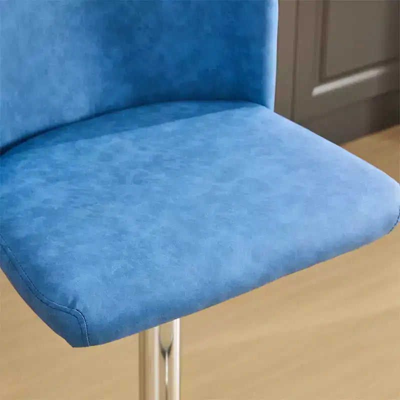 Bar Stools Set of 2, Upholstered 360 Swivel Bar Chairs, Modern Bar Stools with Whole Tufted Back, Height Adjustable Stool