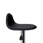 HomeStock Height Adjustable 35 Faux Leather Barstool Set in Black (Set of 2)