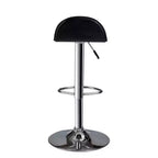 HomeStock Height Adjustable 35 Faux Leather Barstool Set in Black (Set of 2)