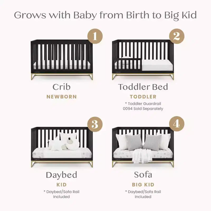 Delta Children Jade 4-in-1 Crib with Daybed Conversion
