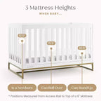 Delta Children Jade 4-in-1 Crib with Daybed Conversion