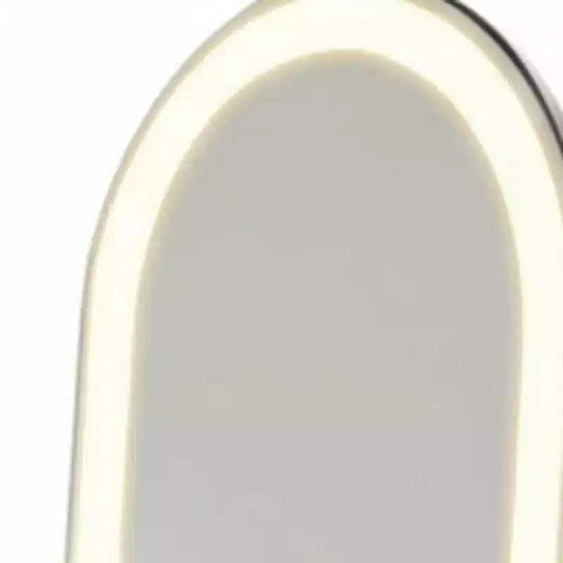 HomeRoots 60 Clear Arch Lighted Freestanding and Wall Mount Frameless Full Length Mirror