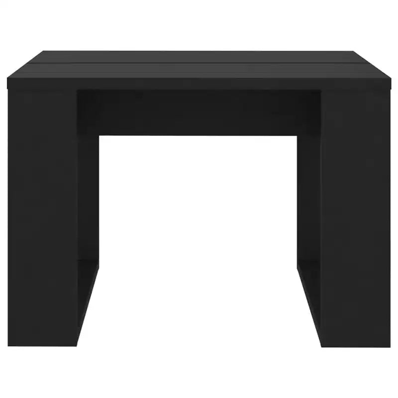 Clihome Modern Oak Side Table, Elegant Compact Square Accent Table for Living Room and Bedroom Decor