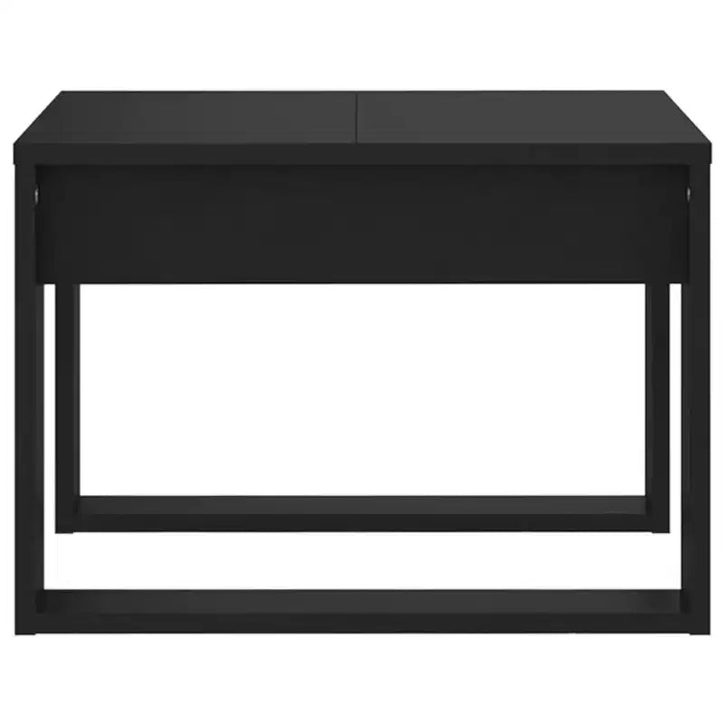 Clihome Modern Oak Side Table, Elegant Compact Square Accent Table for Living Room and Bedroom Decor