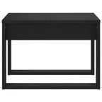 Clihome Modern Oak Side Table, Elegant Compact Square Accent Table for Living Room and Bedroom Decor