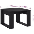 Clihome Modern Oak Side Table, Elegant Compact Square Accent Table for Living Room and Bedroom Decor