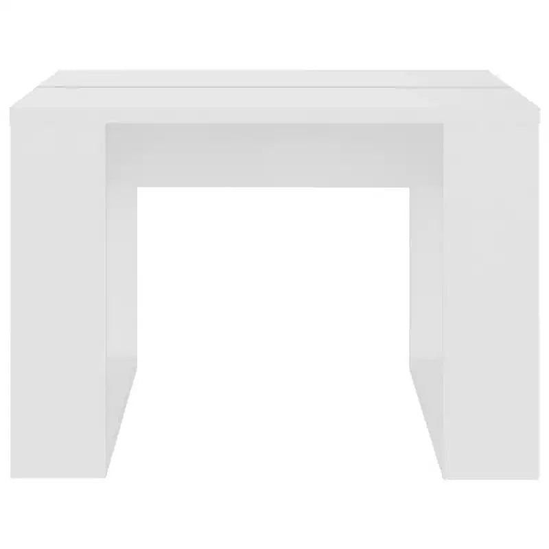 Clihome Modern Oak Side Table, Elegant Compact Square Accent Table for Living Room and Bedroom Decor