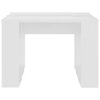 Clihome Modern Oak Side Table, Elegant Compact Square Accent Table for Living Room and Bedroom Decor