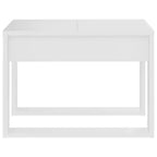Clihome Modern Oak Side Table, Elegant Compact Square Accent Table for Living Room and Bedroom Decor