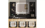 DEXYLLO Makeup Vanity Desk with Lights, LED Vanity with Lighted Mirror, Charging Station, RGB Vanity Table Set with 3 Drawers