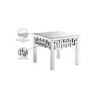 Meridian Furniture Aria Mirrored End Table