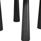 HomeRoots 67 Black Solid Wood Oval Dining Table
