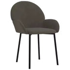 vidaXL Dining Chair Set of 2 Dark grey