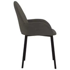 vidaXL Dining Chair Set of 2 Dark grey