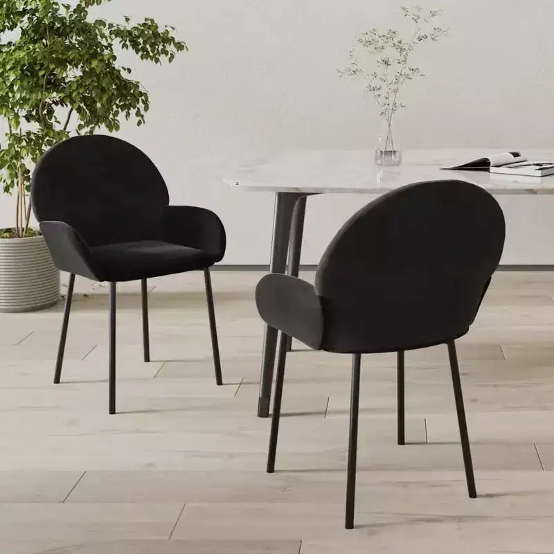 vidaXL Dining Chair Set of 2 Dark grey