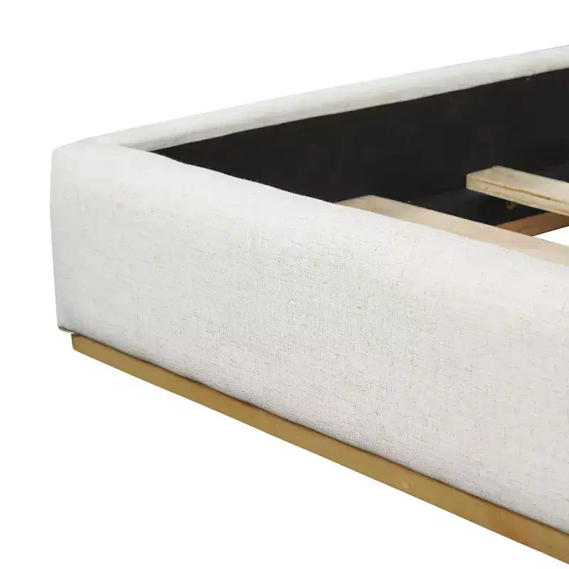 Christopher Knight Home Nashville Modern Linen Upholstered Bed with Wingback Headboard
