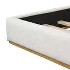 Christopher Knight Home Nashville Modern Linen Upholstered Bed with Wingback Headboard