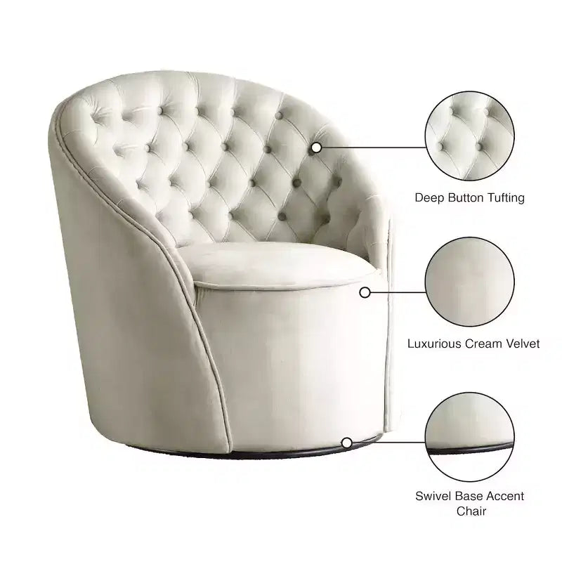 Meridian Furniture Alessio Velvet Chair