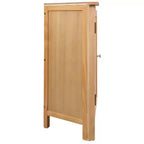 vidaXL Corner Cabinet Brown Solid Oak Wood Compact Corner Cabinet